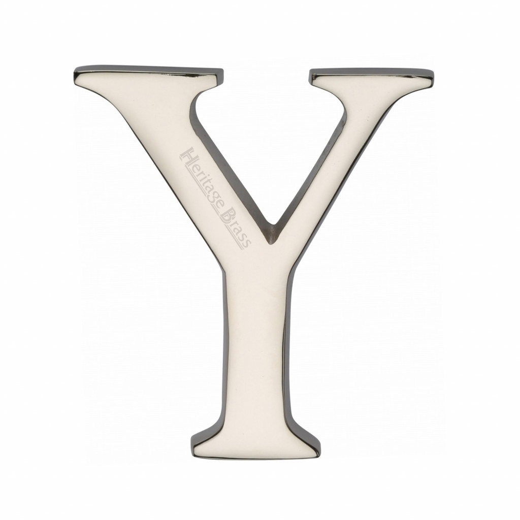 Heritage Brass Letter Y  - Pin Fix 51mm